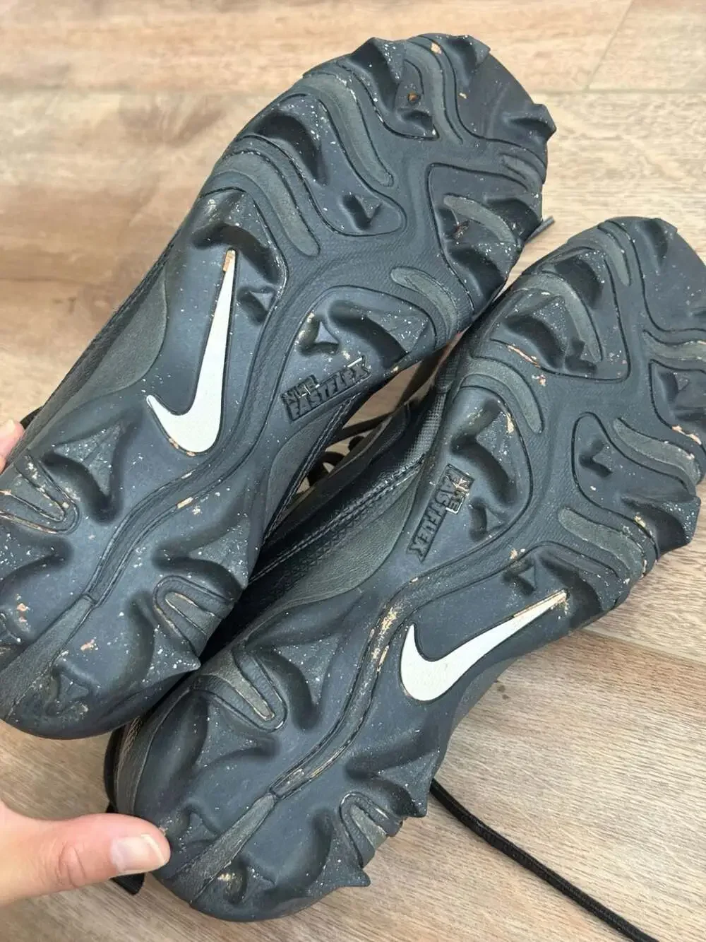 Nike Alpha Menace 4 Shark Football Cleats #FN0028-001 Size 6.5